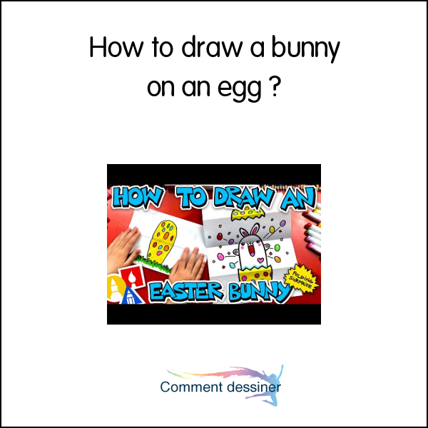 How to draw a bunny on an egg